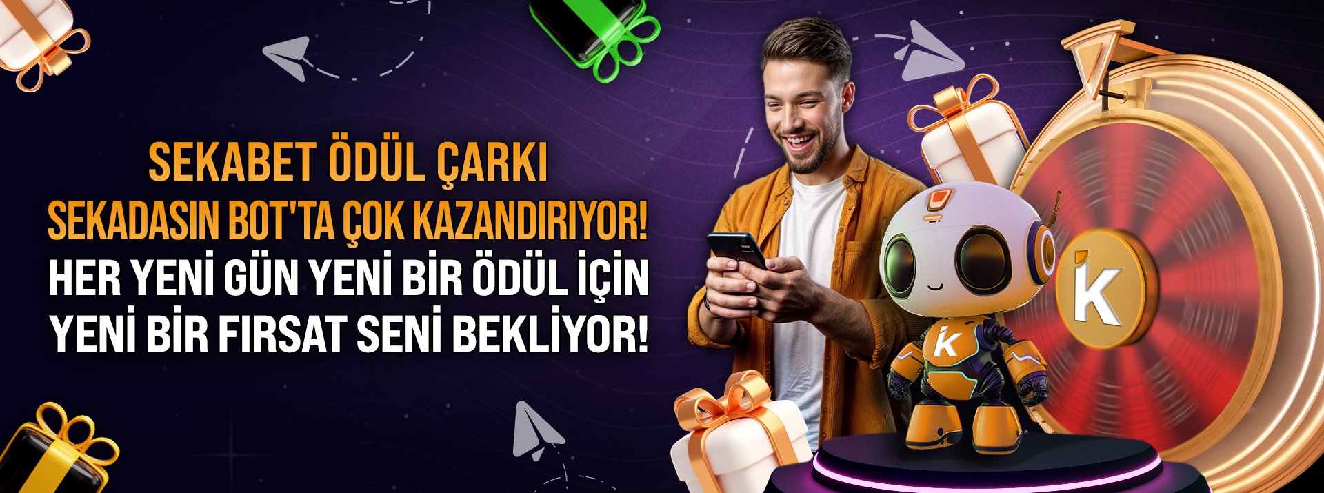 sekadasın bot ödül çarkı